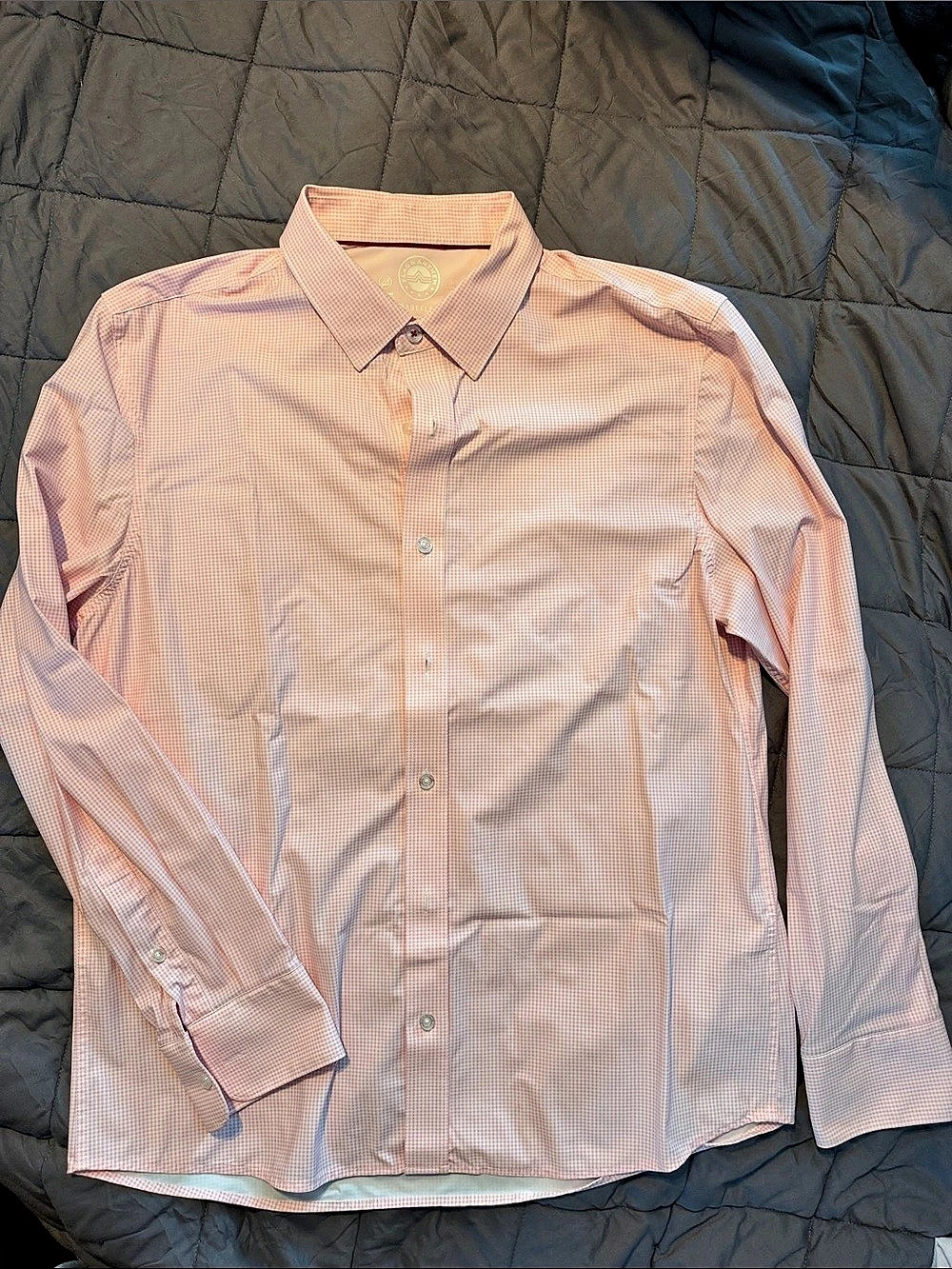 Flag & Anthem Gingham Button Down in Pink & White Medium